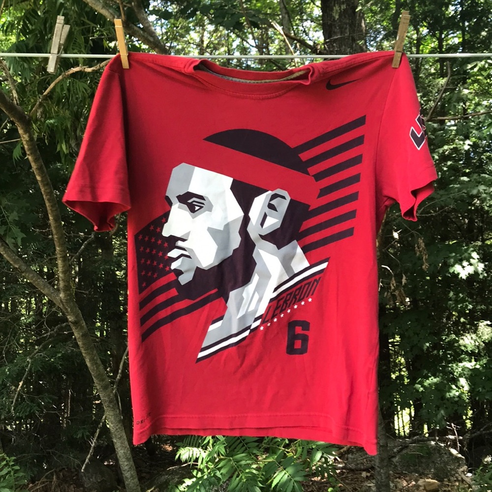 Nike Lebron James USA Basketball T-shirt; sz small